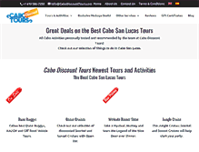 Tablet Screenshot of cabodiscounttours.com